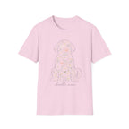 Floral Doodle Mom Silhouette T-Shirt