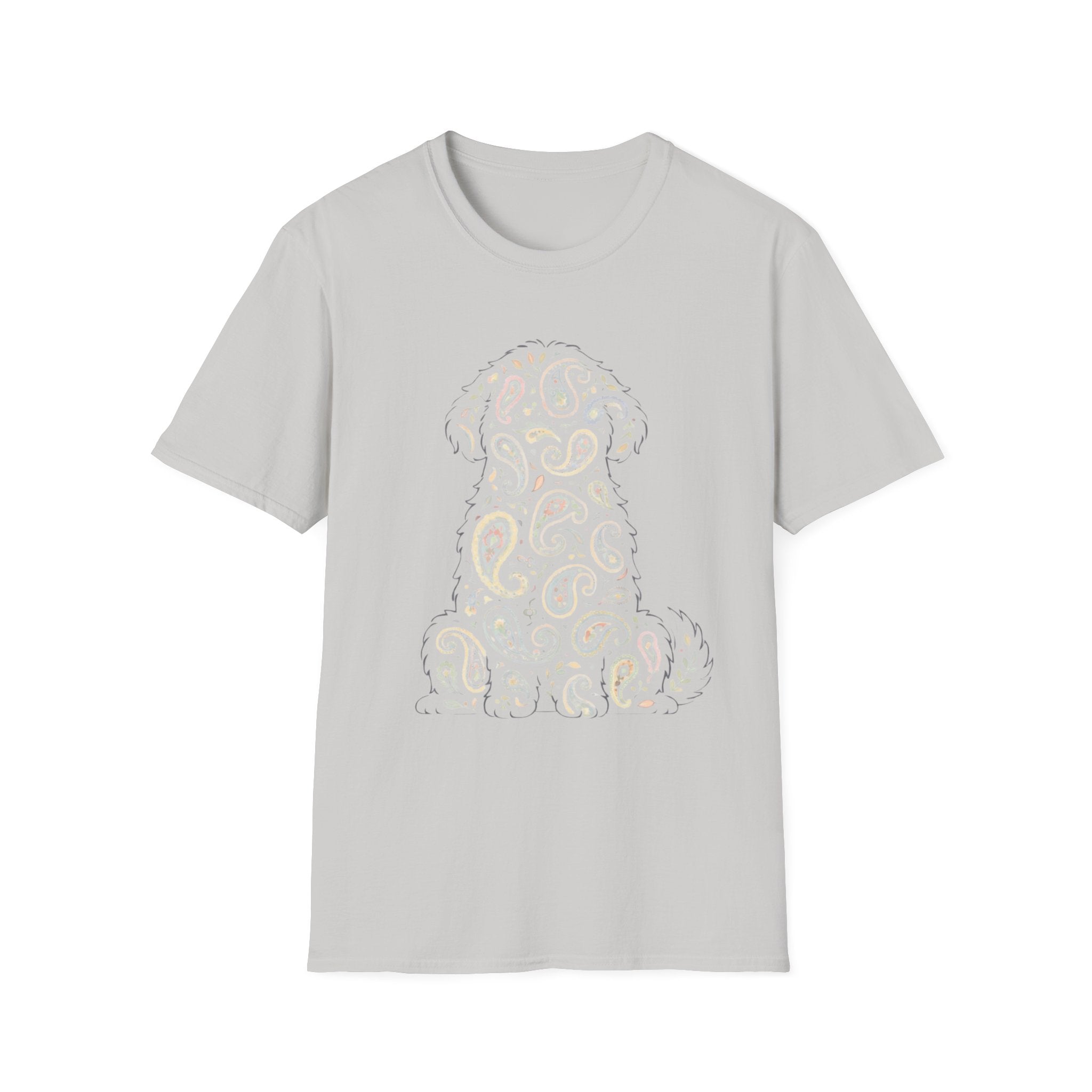 Paisley Dog Silhouette T-Shirt