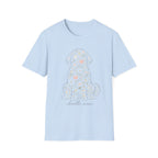 Floral Doodle Mom Silhouette T-Shirt