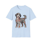 Standing Floral Bernedoodle T-Shirt