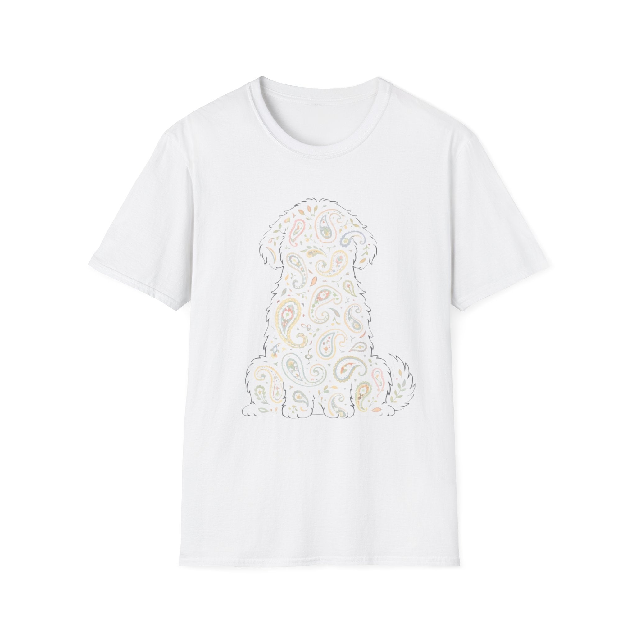 Paisley Dog Silhouette T-Shirt