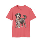 Standing Floral Bernedoodle T-Shirt