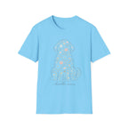 Floral Doodle Mom Silhouette T-Shirt