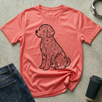 Floral Retriever Silhouette T-Shirt