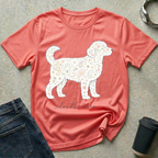 Paisley Standing Doodle Mom Silhouette T-Shirt