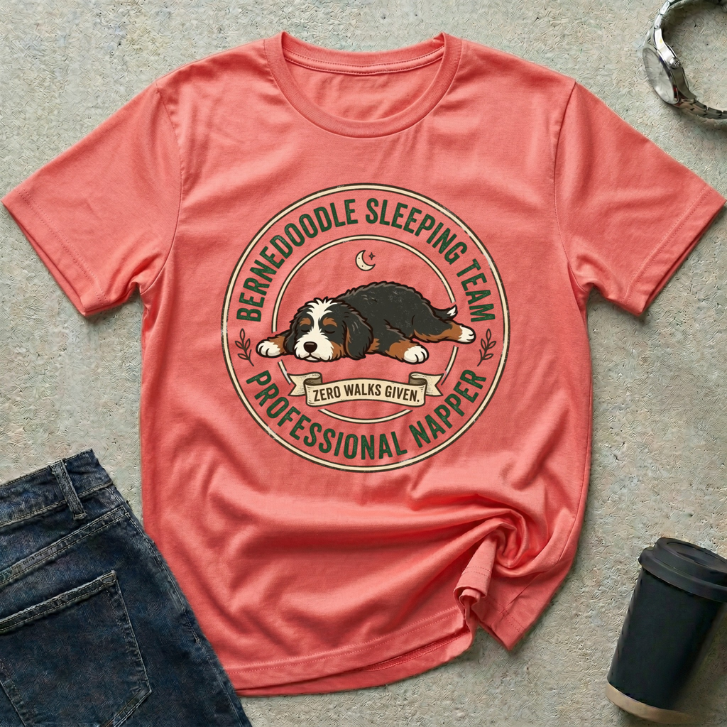 Bernedoodle Sleeping Team T-Shirt