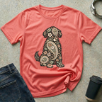Paisley Dog Silhouette T-Shirt