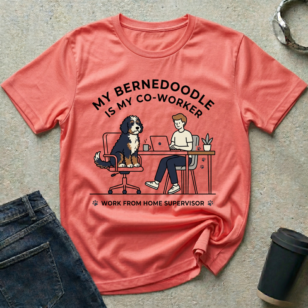 My Bernedoodle Is My Co-Worker T-Shirt