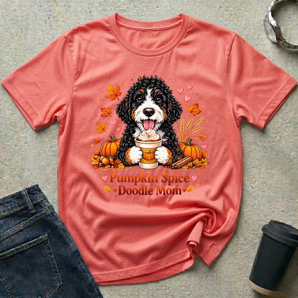 Pumpkin Spice Doodle Mom T-Shirt