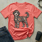 Standing Floral Bernedoodle T-Shirt