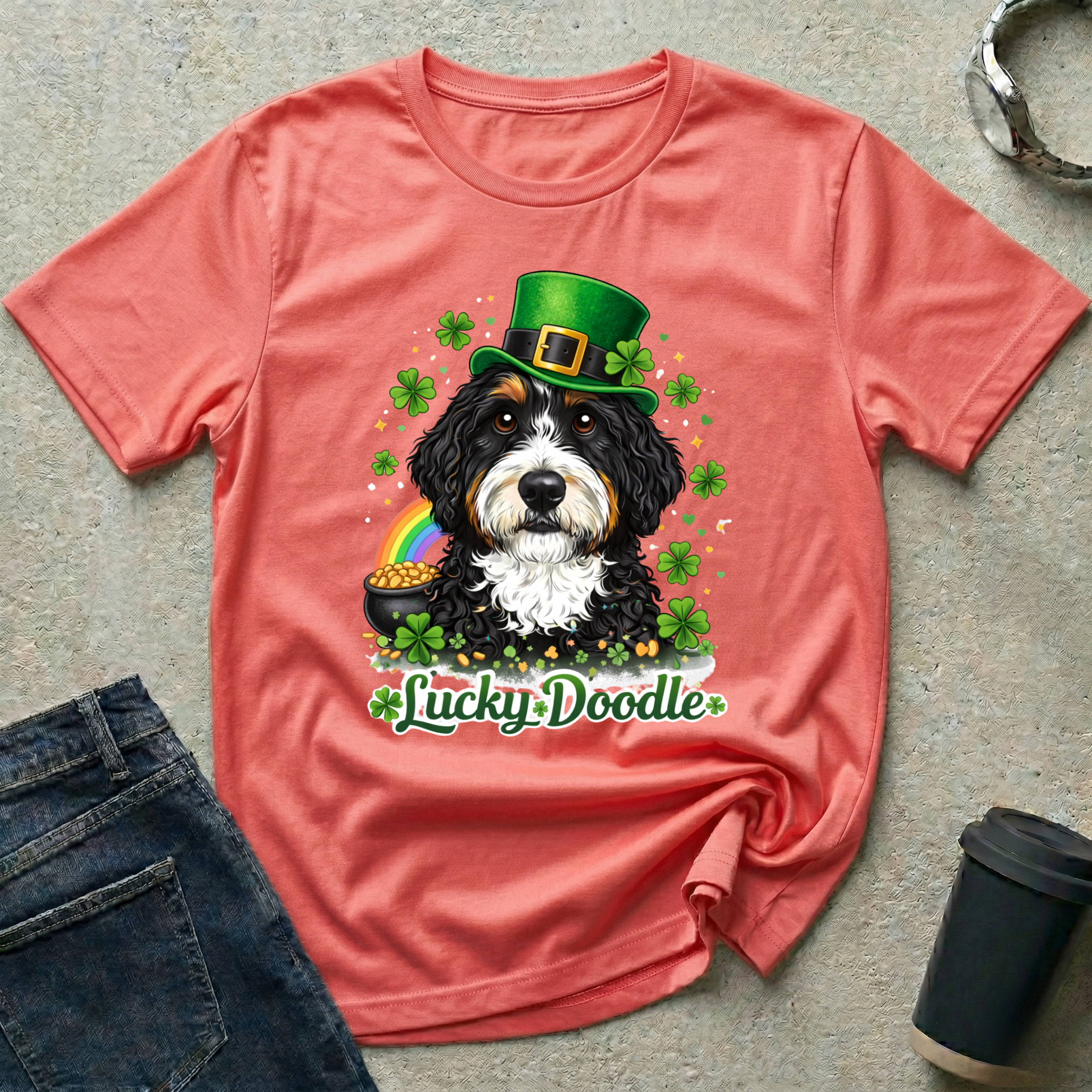 St. Patrick's Day Lucky Doodle T-Shirt