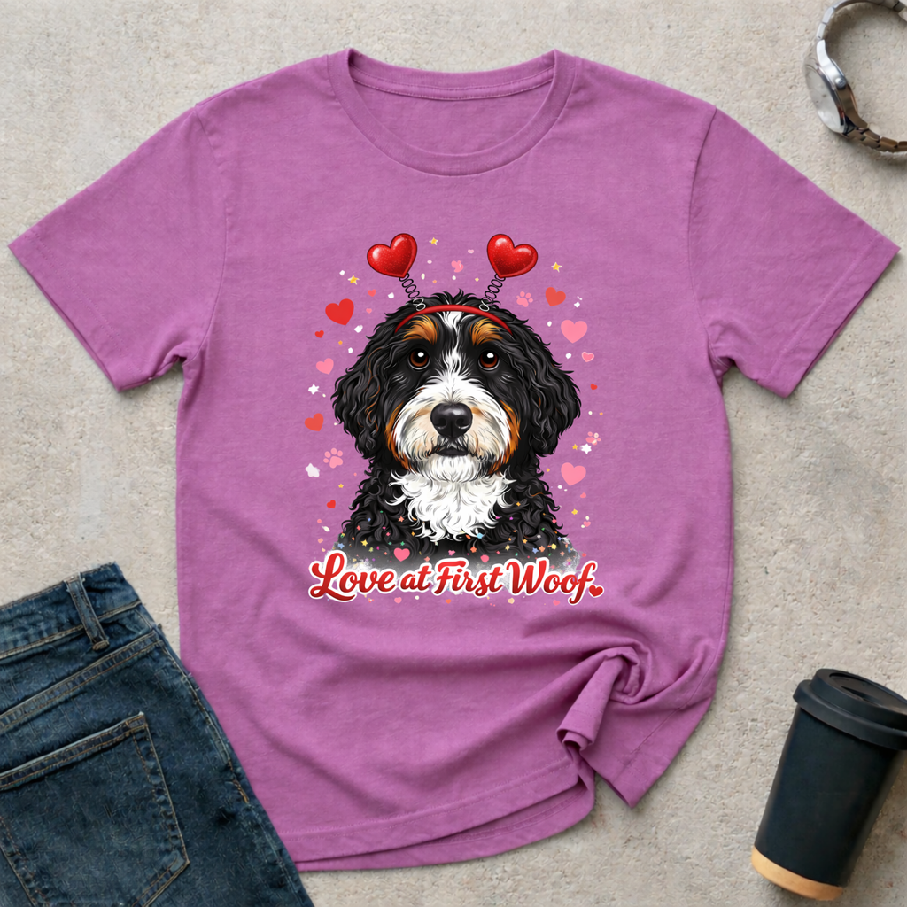 V-Day Love at First Woof T-Shirt