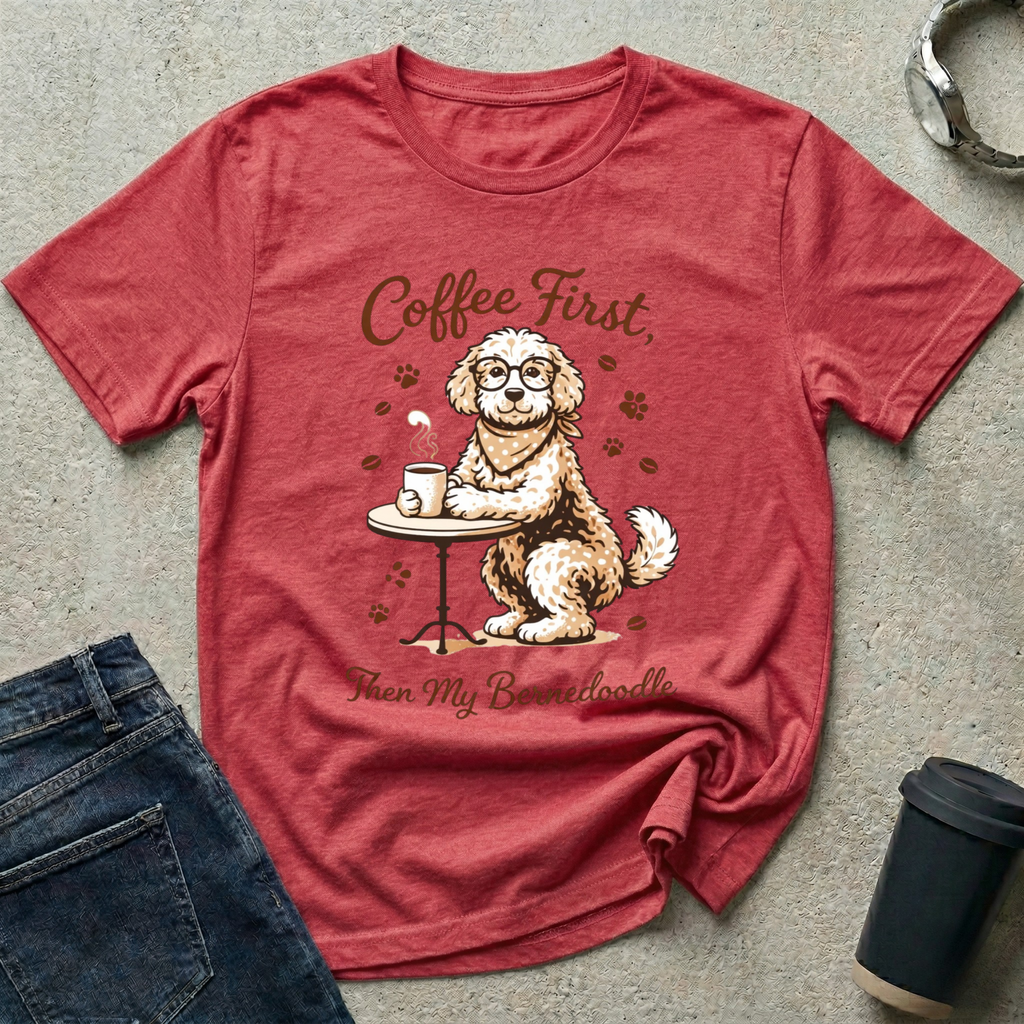 Coffee First, Then My Bernedoodle T-Shirt