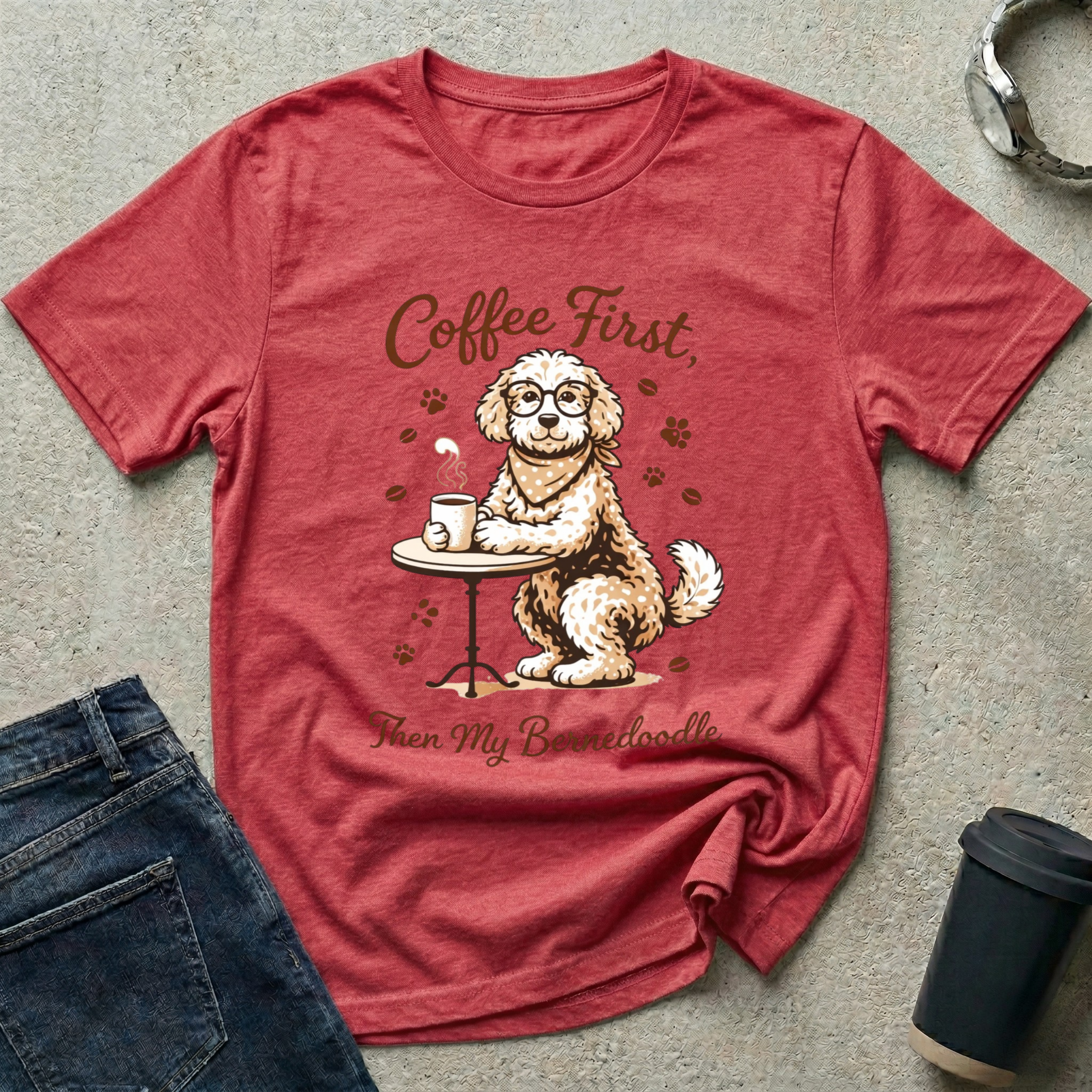 Coffee First, Then My Bernedoodle T-Shirt