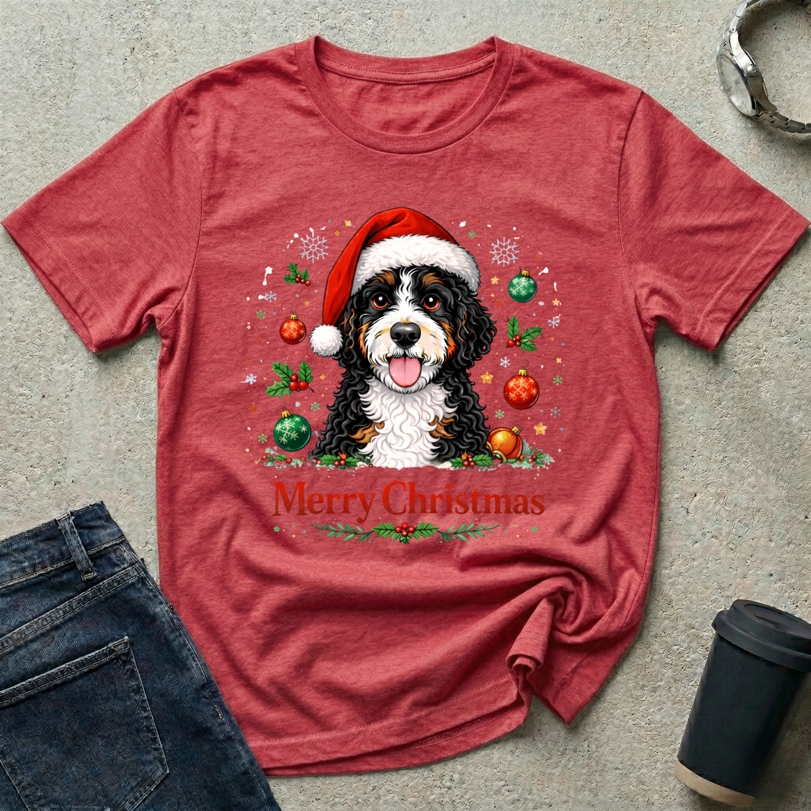Merry Christmas Doodle T-Shirt
