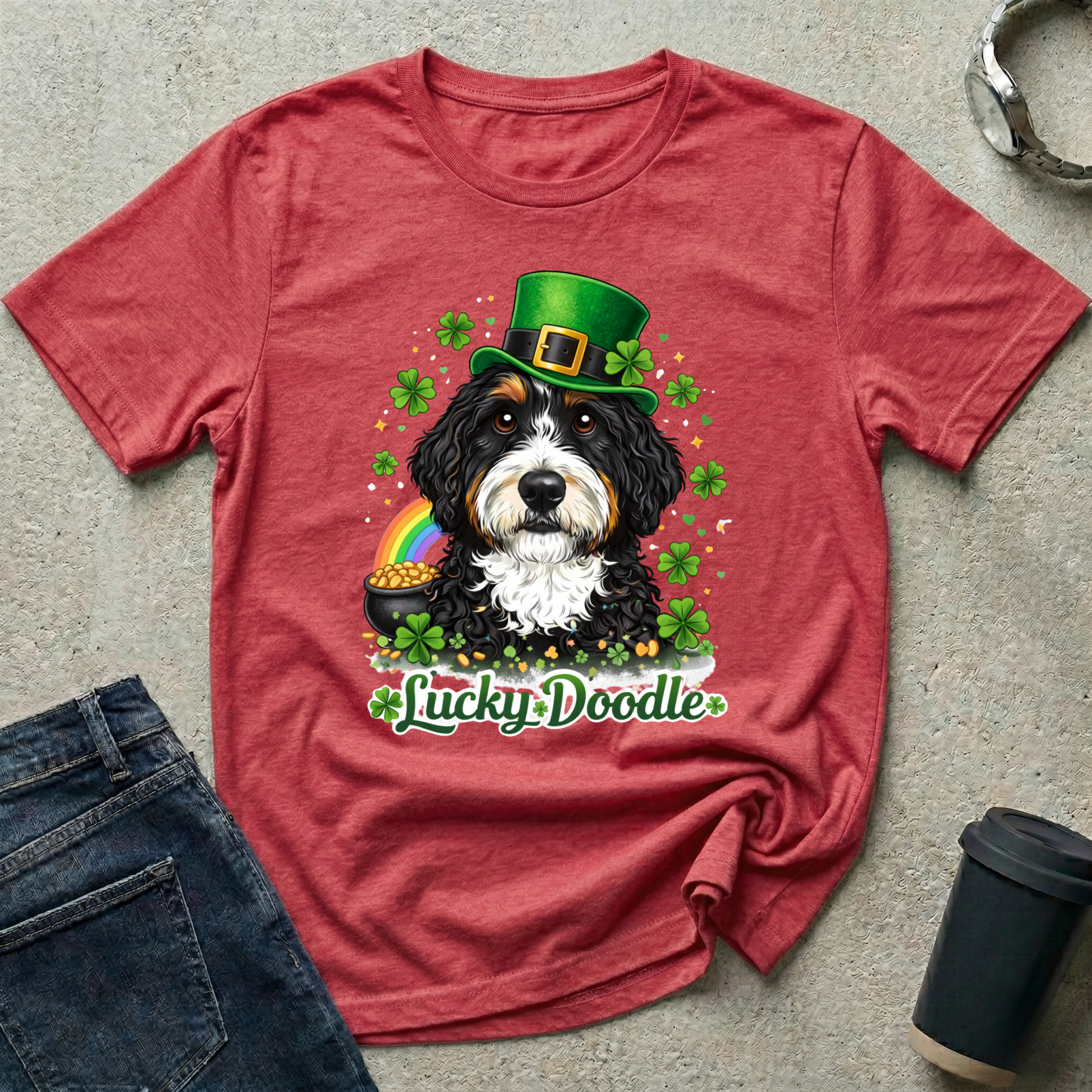 St. Patrick's Day Lucky Doodle T-Shirt