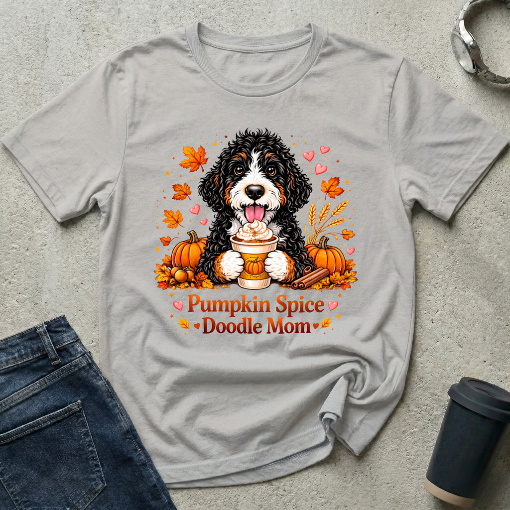 Pumpkin Spice Doodle Mom T-Shirt