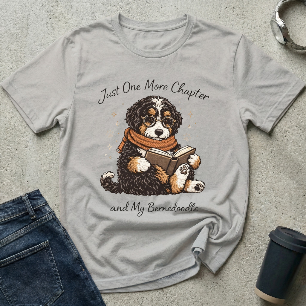 Just One More Chapter - Bernedoodle T-Shirt