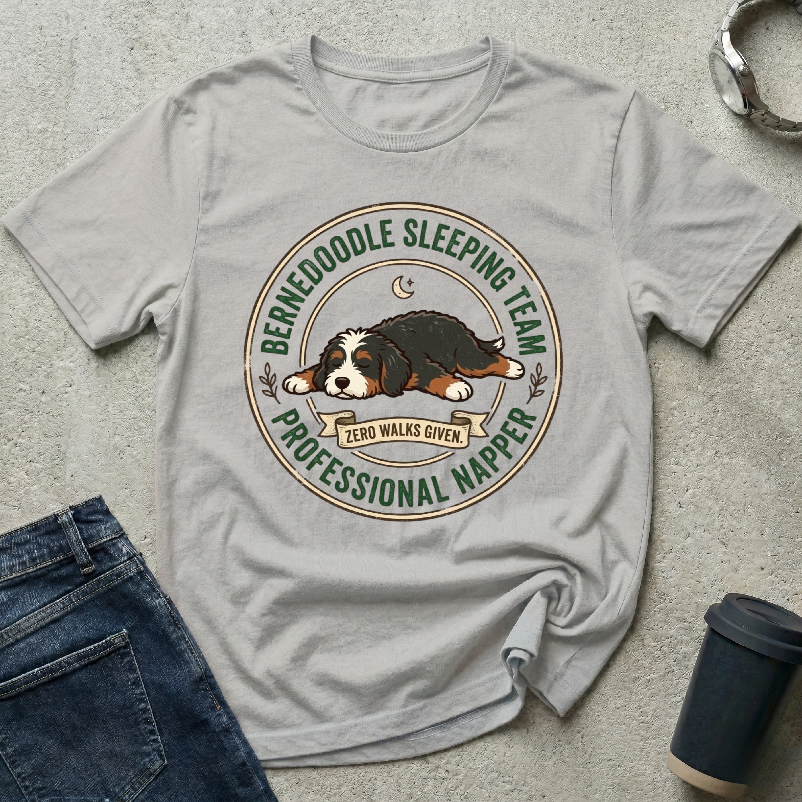 Bernedoodle Sleeping Team T-Shirt