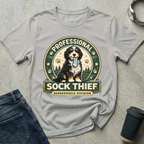 Professional Sock Thief Badge T-Shirt