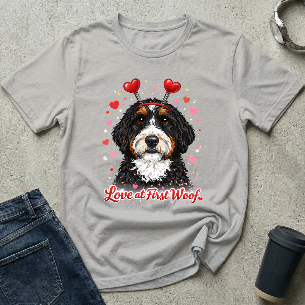V-Day Love at First Woof T-Shirt