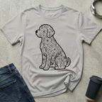 Floral Retriever Silhouette T-Shirt