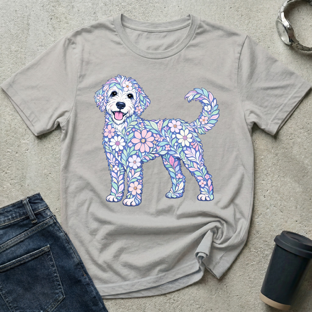 Pastel Floral Doodle T-Shirt