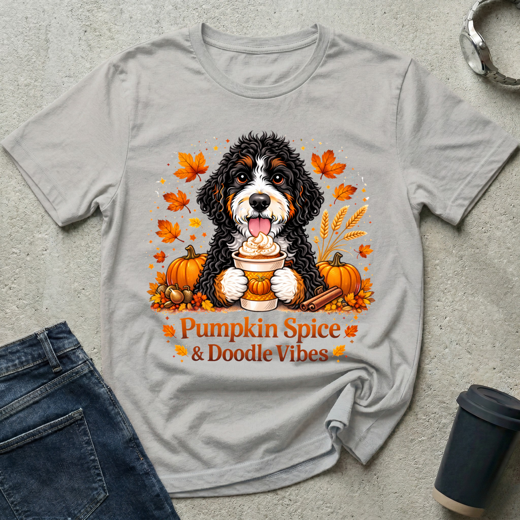 Pumpkin Spice & Doodle Vibes T-Shirt