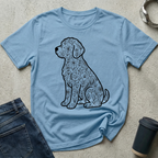 Floral Retriever Silhouette T-Shirt
