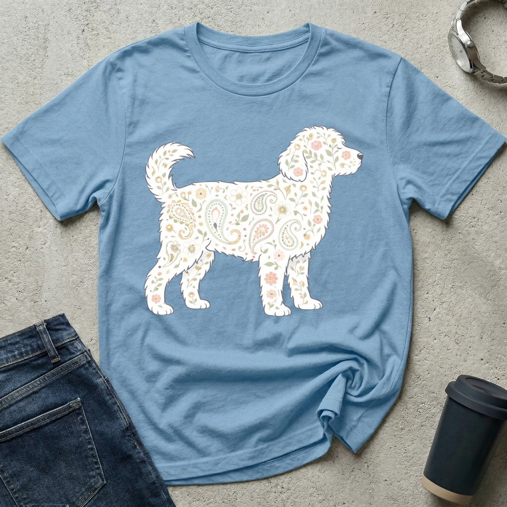 Paisley Standing Doodle Silhouette T-Shirt