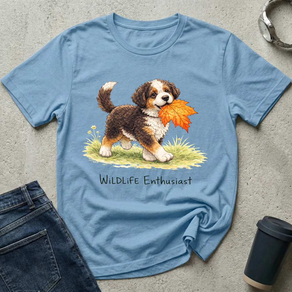 Wildlife Enthusiast Leaf T-Shirt