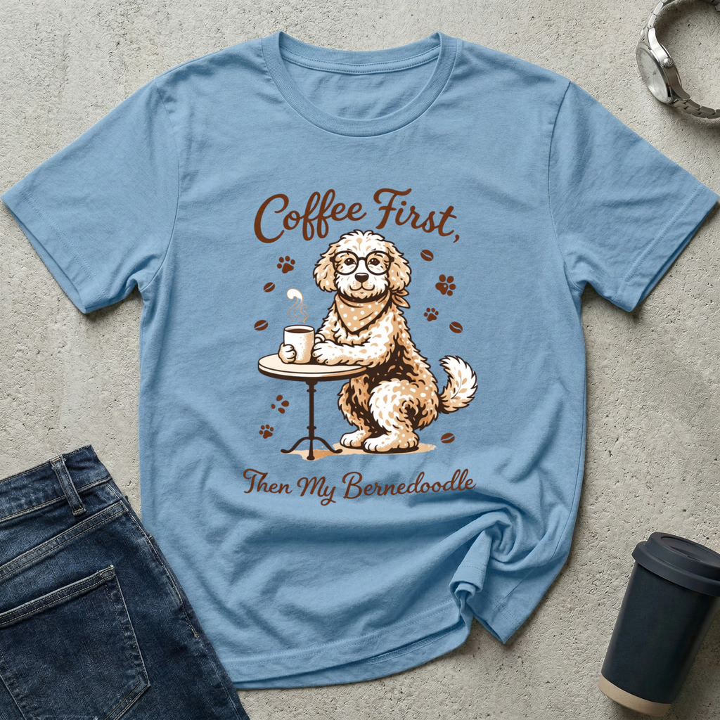 Coffee First, Then My Bernedoodle T-Shirt