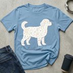 Paisley Standing Doodle Mom Silhouette T-Shirt