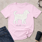 Lace Standing Doodle Silhouette T-Shirt