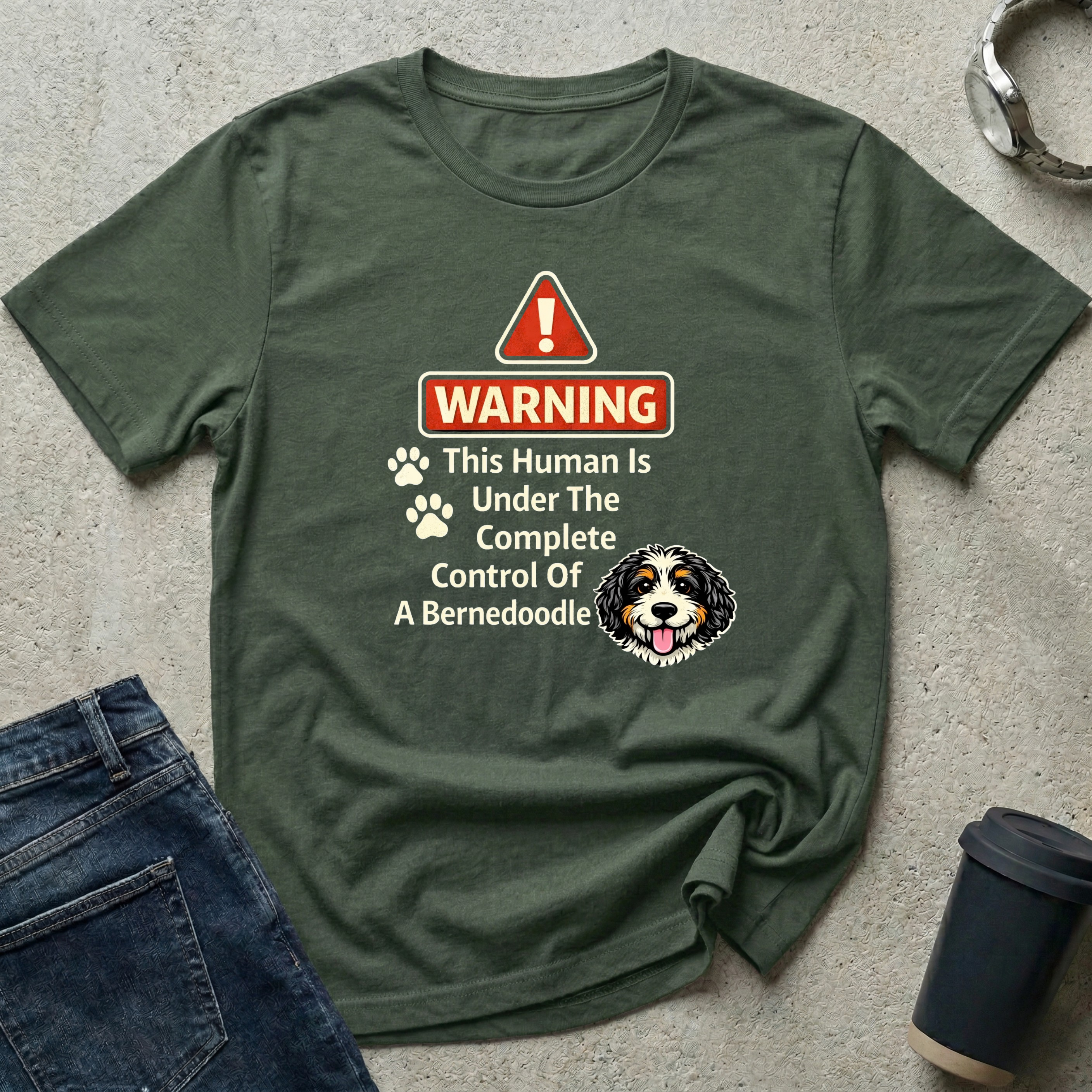 Bernedoodle Warning T-Shirt