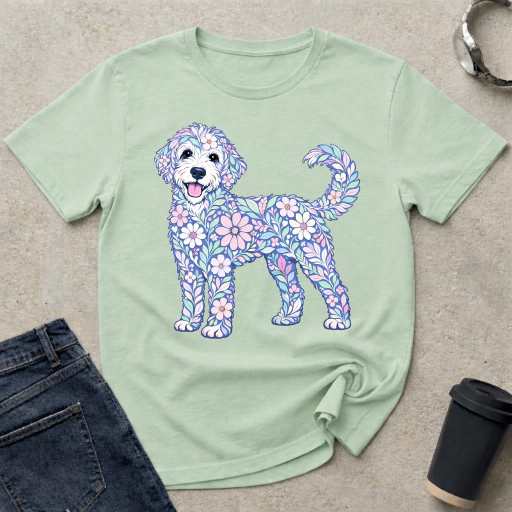 Pastel Floral Doodle T-Shirt