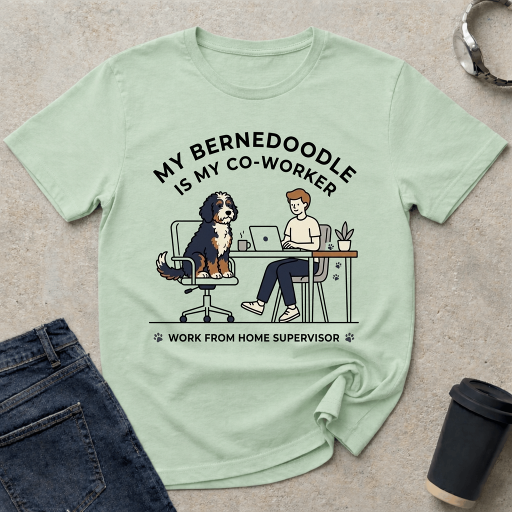 My Bernedoodle Is My Co-Worker T-Shirt
