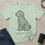 Floral Retriever Silhouette T-Shirt