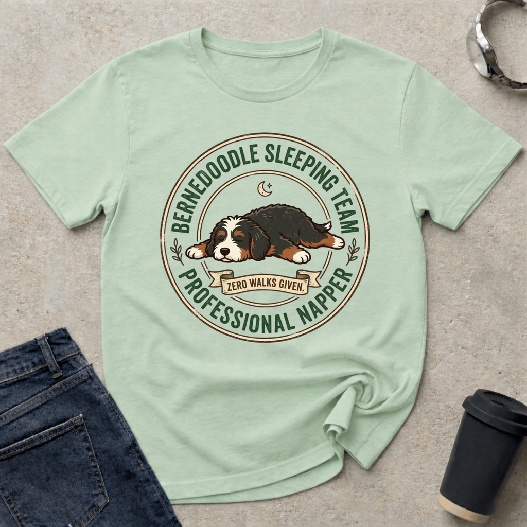 Bernedoodle Sleeping Team T-Shirt