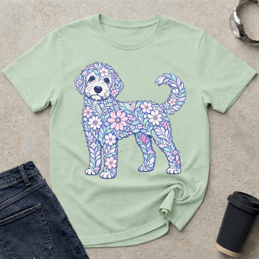 Pastel Floral Doodle T-Shirt