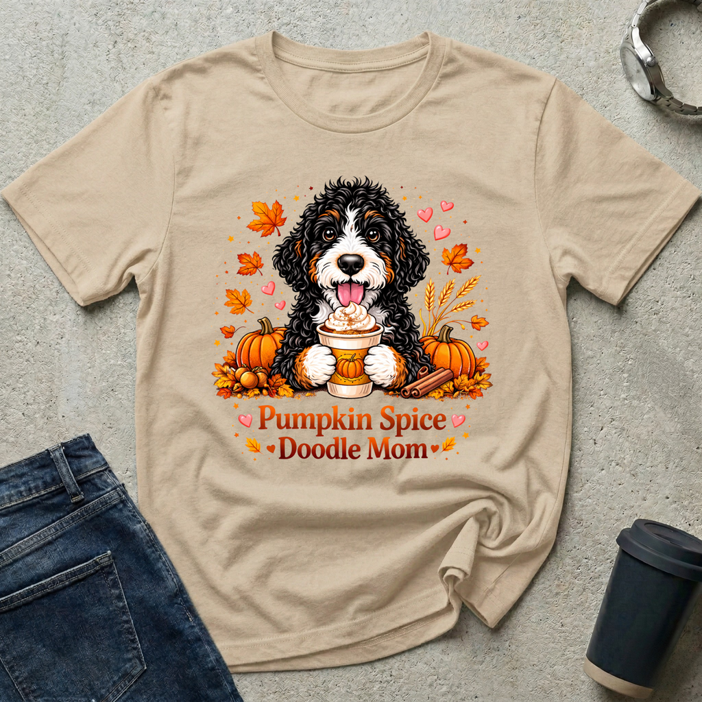 Pumpkin Spice Doodle Mom T-Shirt