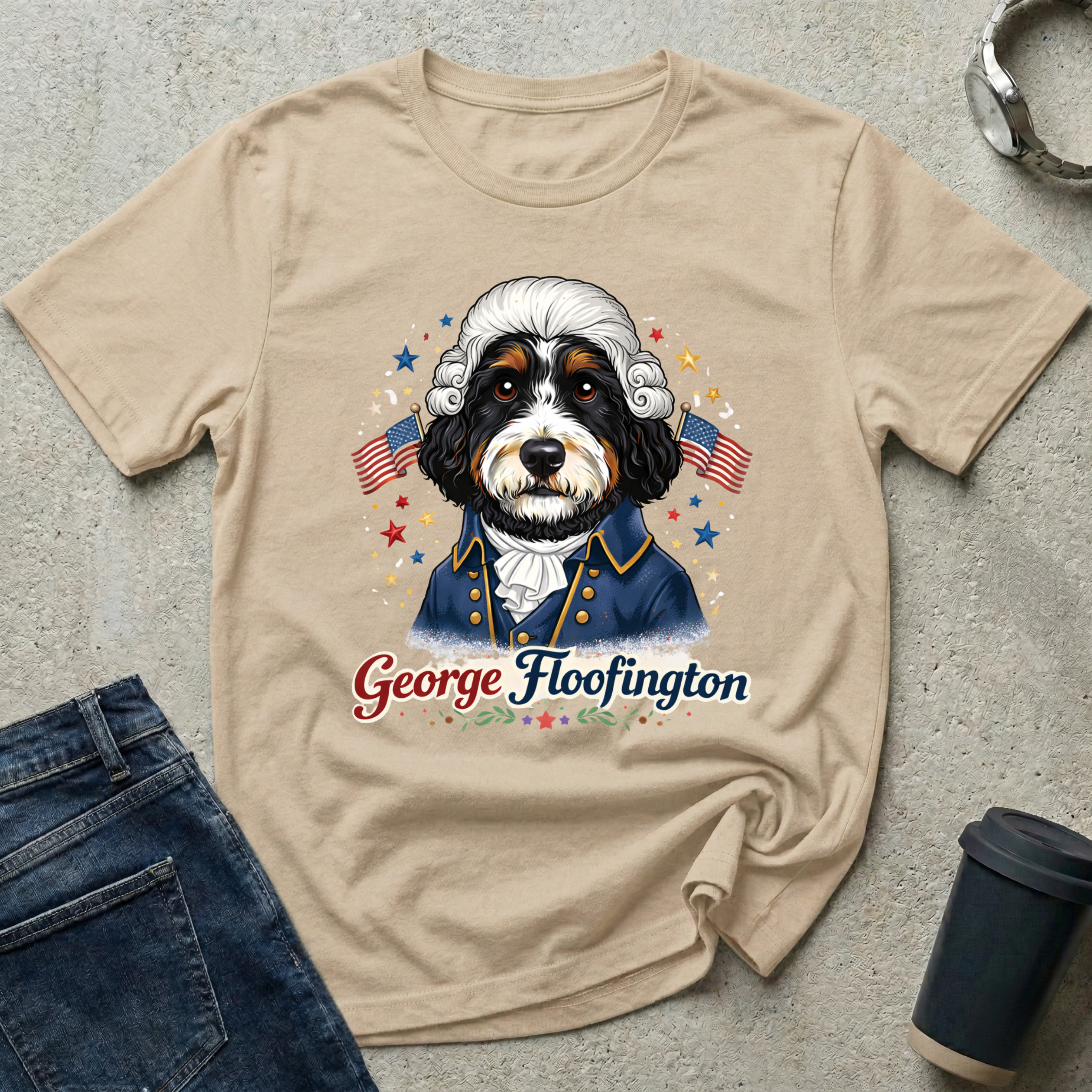 Presidents Day George Floofington T-Shirt