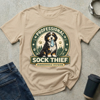 Professional Sock Thief Badge T-Shirt