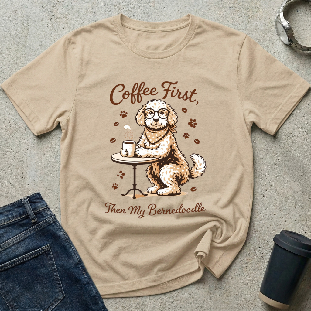 Coffee First, Then My Bernedoodle T-Shirt