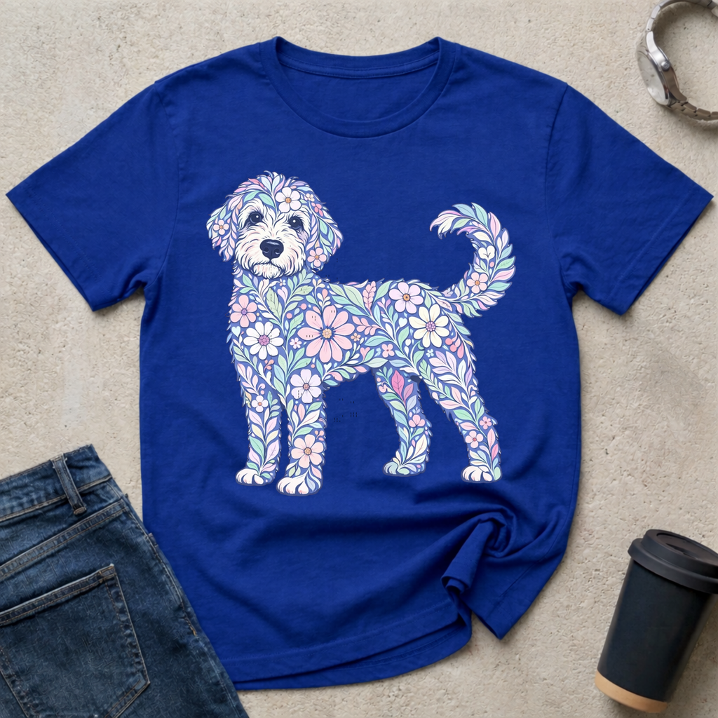Pastel Floral Doodle T-Shirt