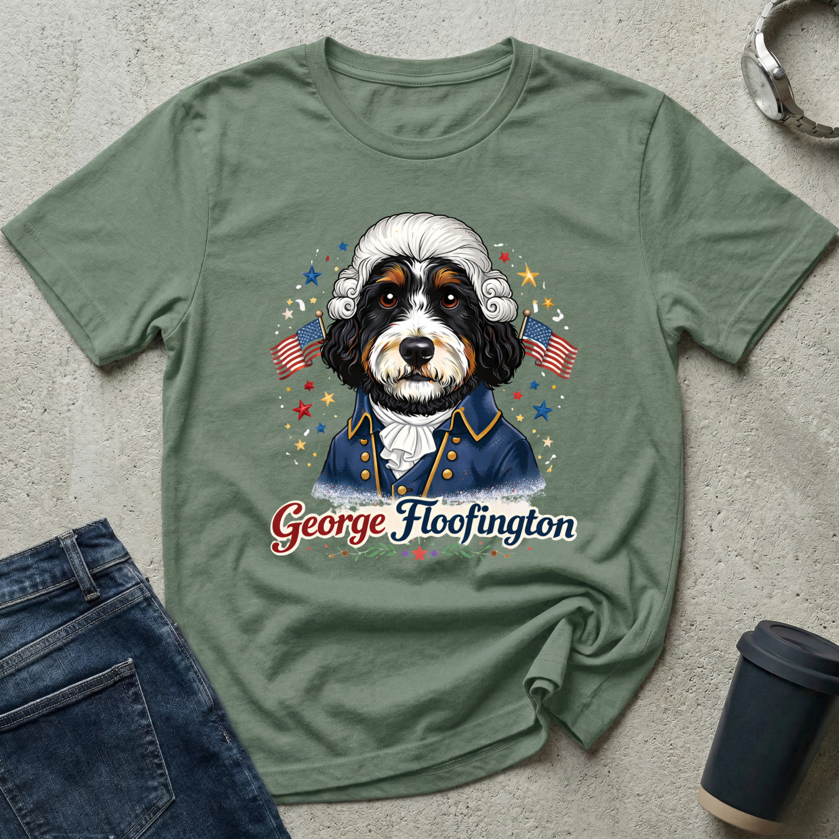Presidents Day George Floofington T-Shirt