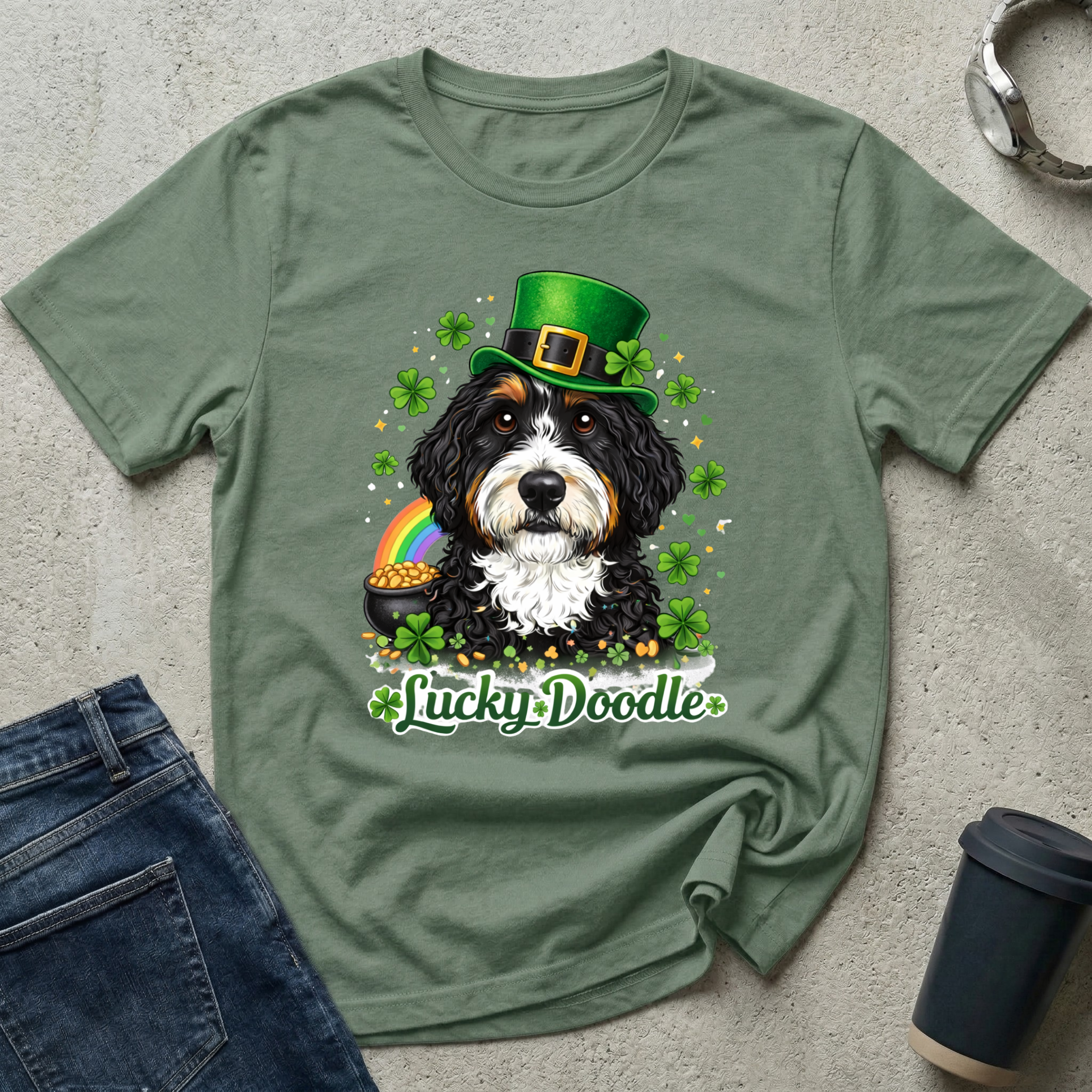 St. Patrick's Day Lucky Doodle T-Shirt