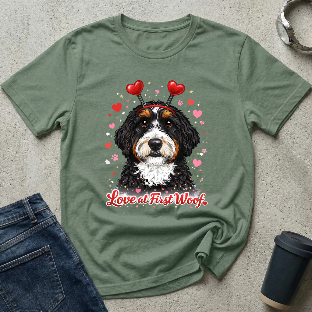 V-Day Love at First Woof T-Shirt