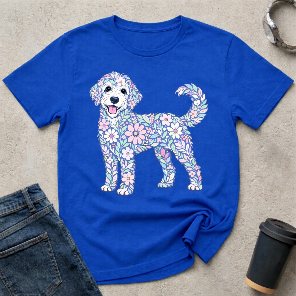 Pastel Floral Doodle T-Shirt