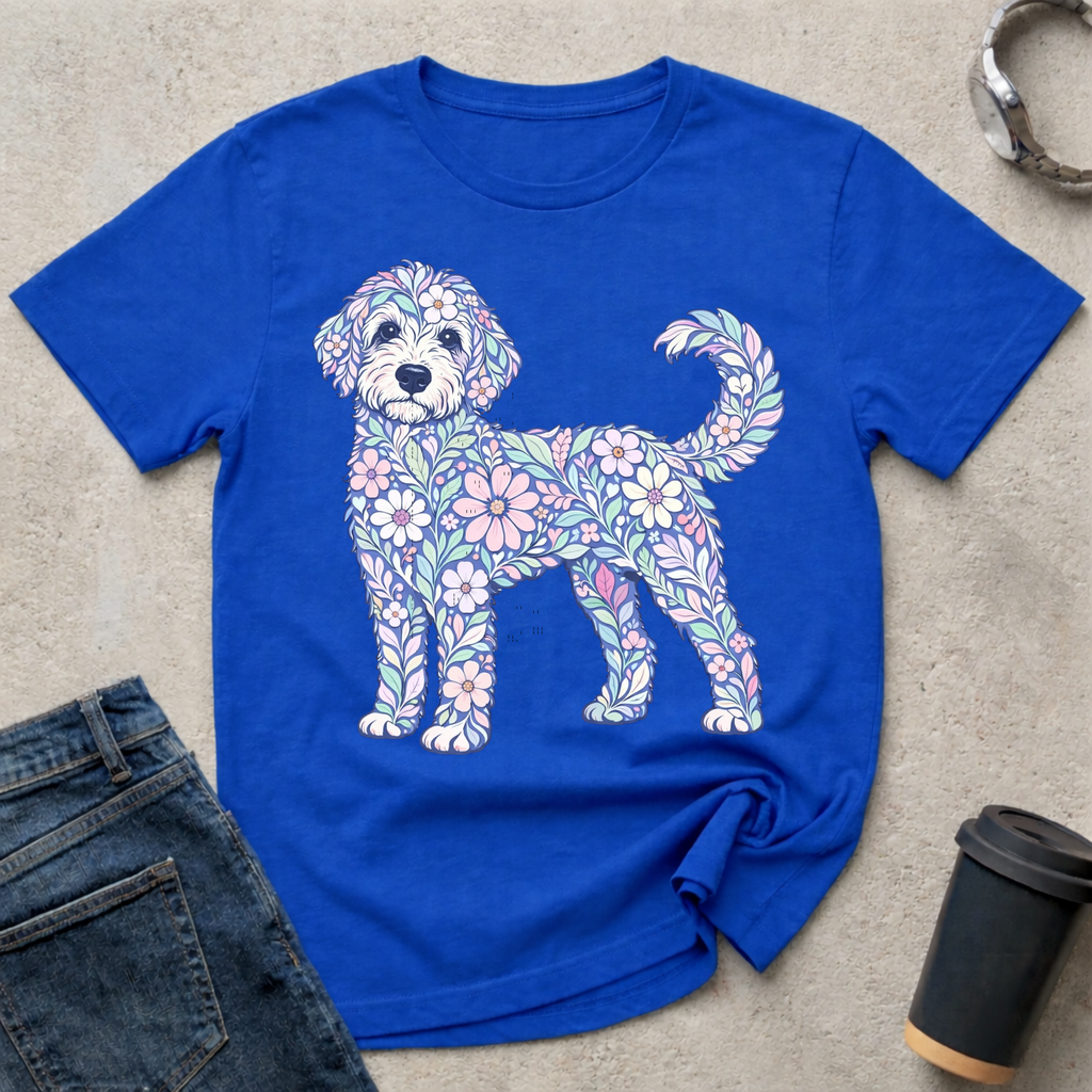 Pastel Floral Doodle T-Shirt